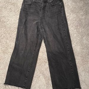 wide leg black jeans